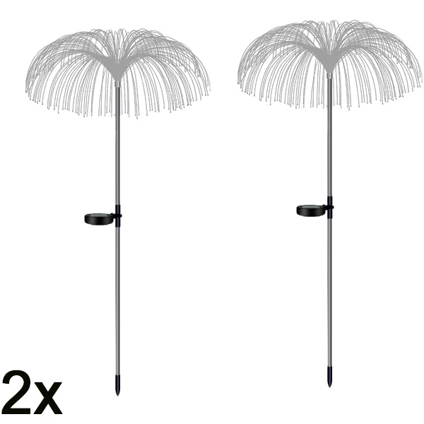 2x Solární tropická zahradní světla | LUMIPALM