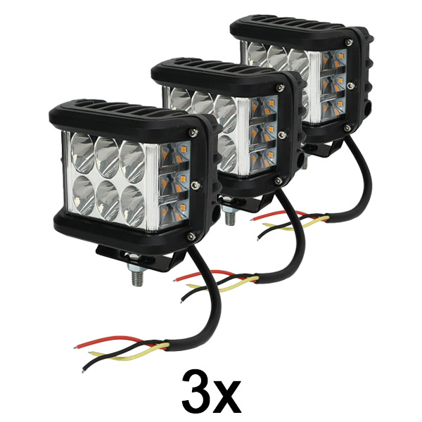 3x Ultimátní LED bezpečnostní světla pro vozidla | BOLTLIGHT